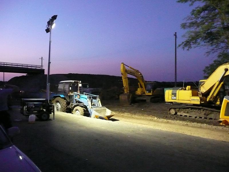 Освещение строй площадки