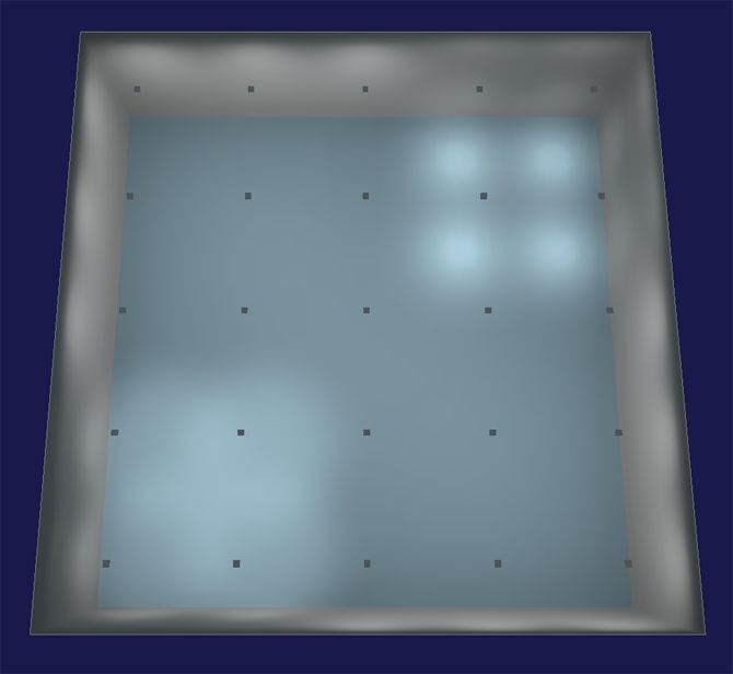 Световой поток в объемной (3D) проекции