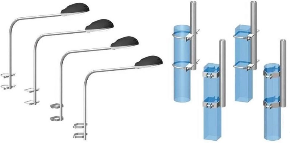 Накладной тип монтажа консольного светильника