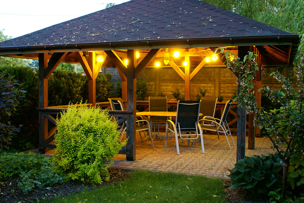 Освещение для уличной беседки