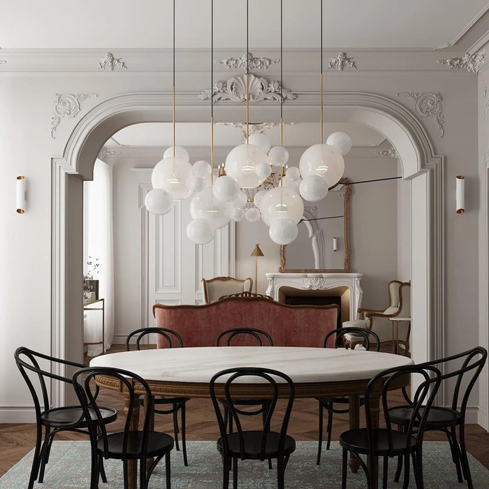 Люстра с подвесами Шары Люстра с подвесами Шары