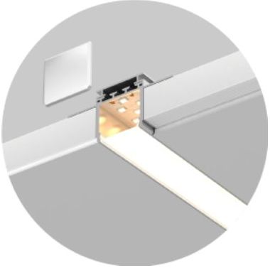 Встраиваемый профильный светильник