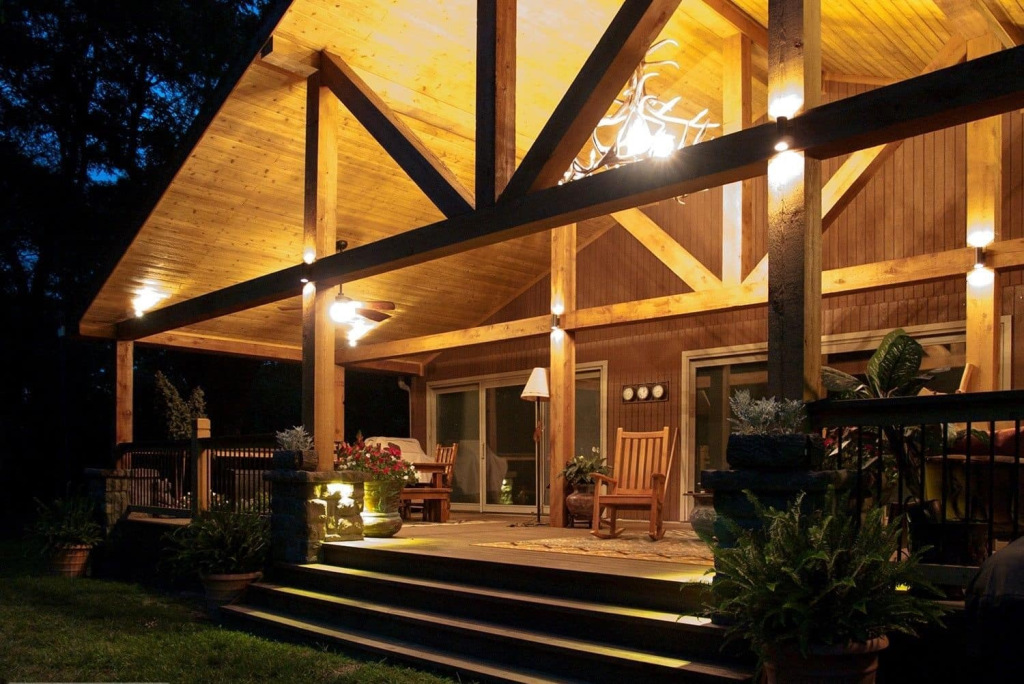 Основное освещение на веранде