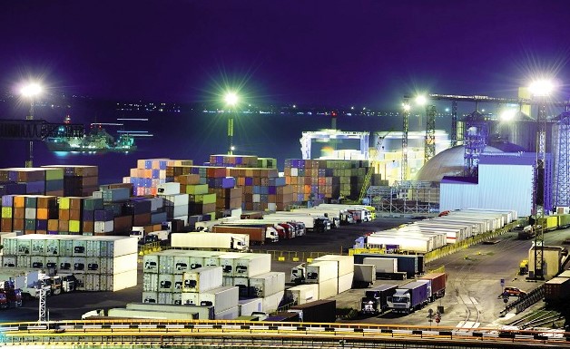 Освещение открытых складов