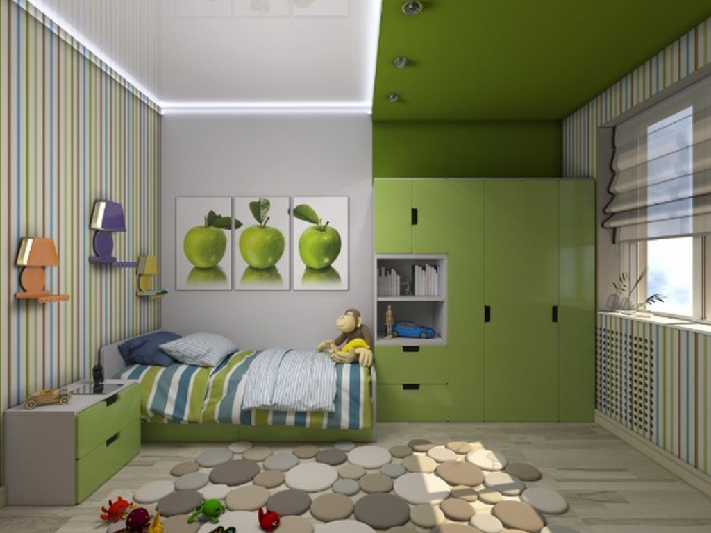 Зонирование освещения в детской