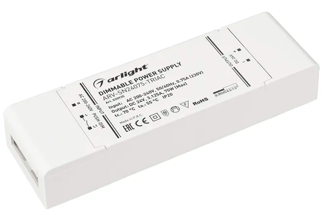 Диммируемый блок питания по протоколу TRIAC Диммируемый блок питания по протоколу TRIAC