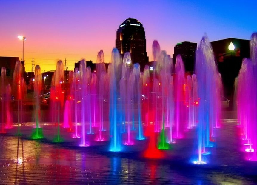 Подводные светильники для фонтанов