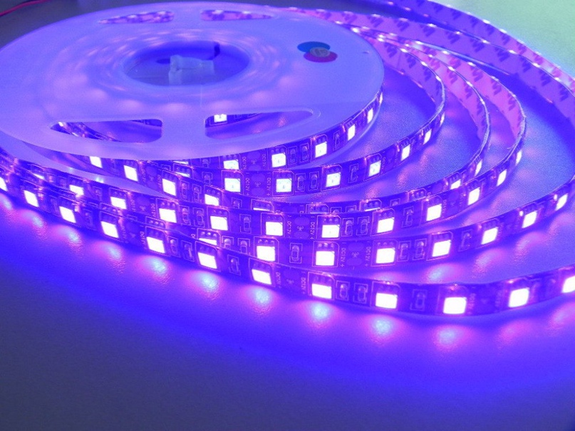 Светодиодная ультрафиолетовая лента Светодиодная ультрафиолетовая лента