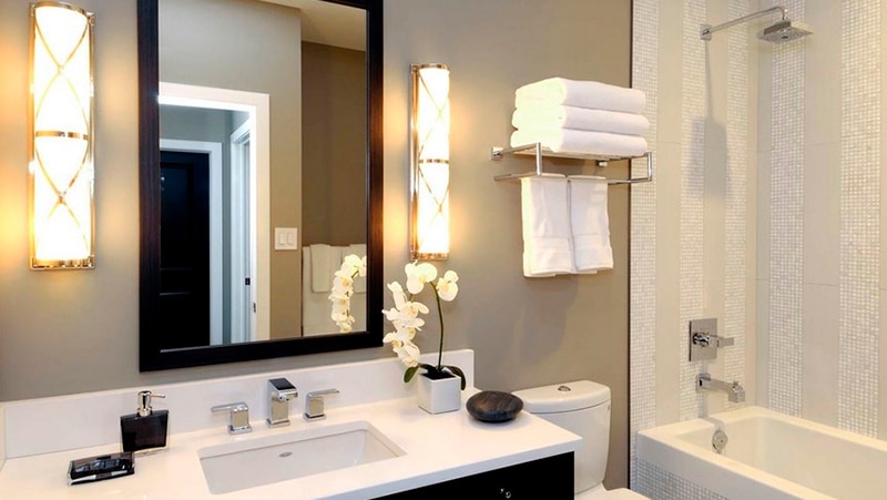 Акцентный настенный свет в ванной Акцентный настенный свет в ванной