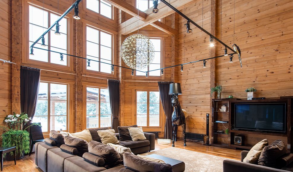 Трековая система в доме со вторым светом