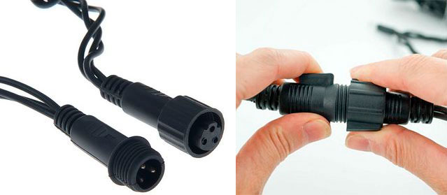 Как соединять гирлянду Дождь